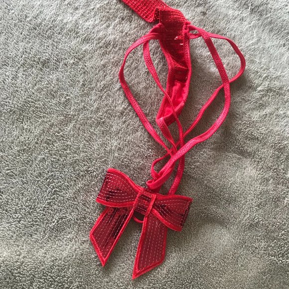 Sequin present teddy thong bodysuit - Picture 3 of 4